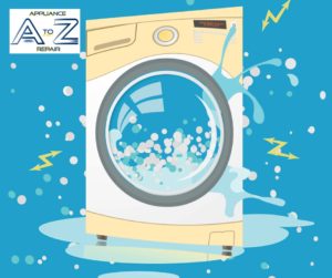 broken-washing-machine-in-cartoon-style-bubblessparks-vector-id806380628